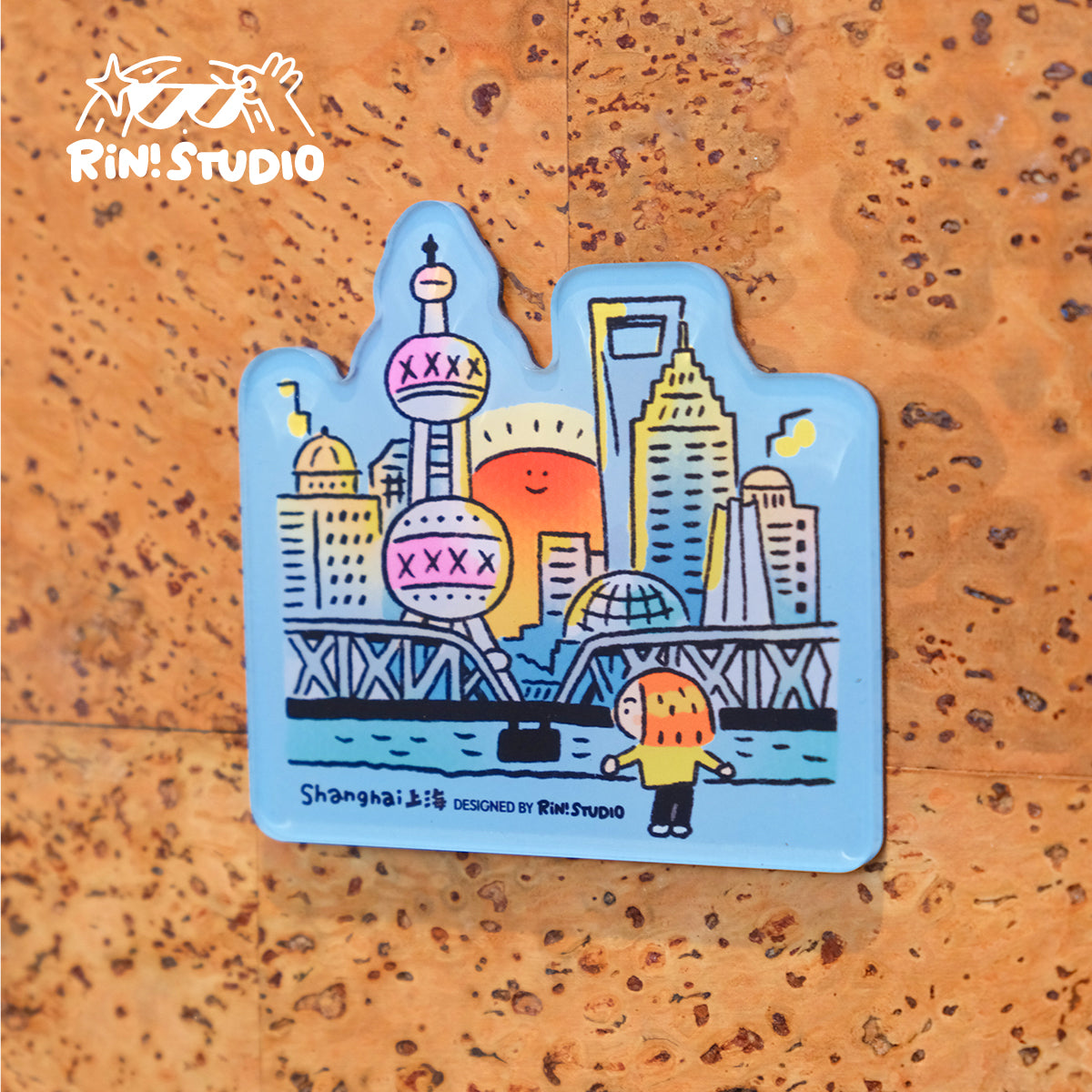 City Fridge Magnet - Shanghai