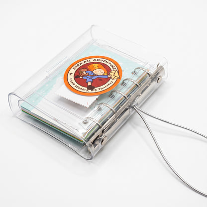 M5 Clear PVC Ring Binder – Tri-Fold Mini Planner with Pockets | RiN Studio