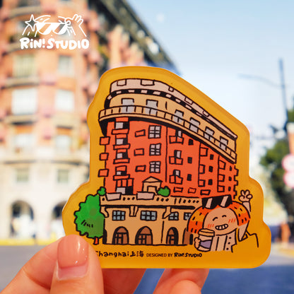 City Fridge Magnet - Shanghai