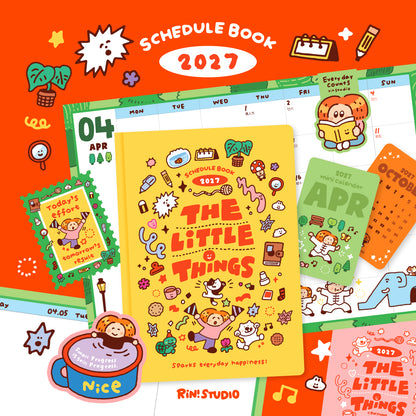 2027 Planner: B6 Schedule Book - The Little Things - Pre Order