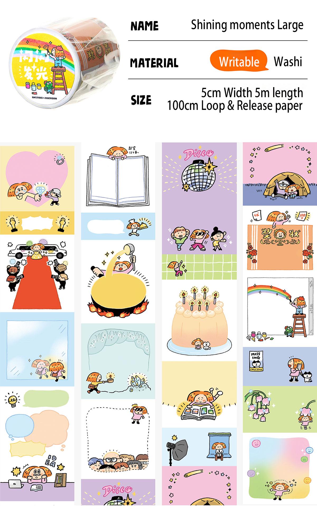 Washi Tape - Shinning Moments | Writable Washi | Vol 44