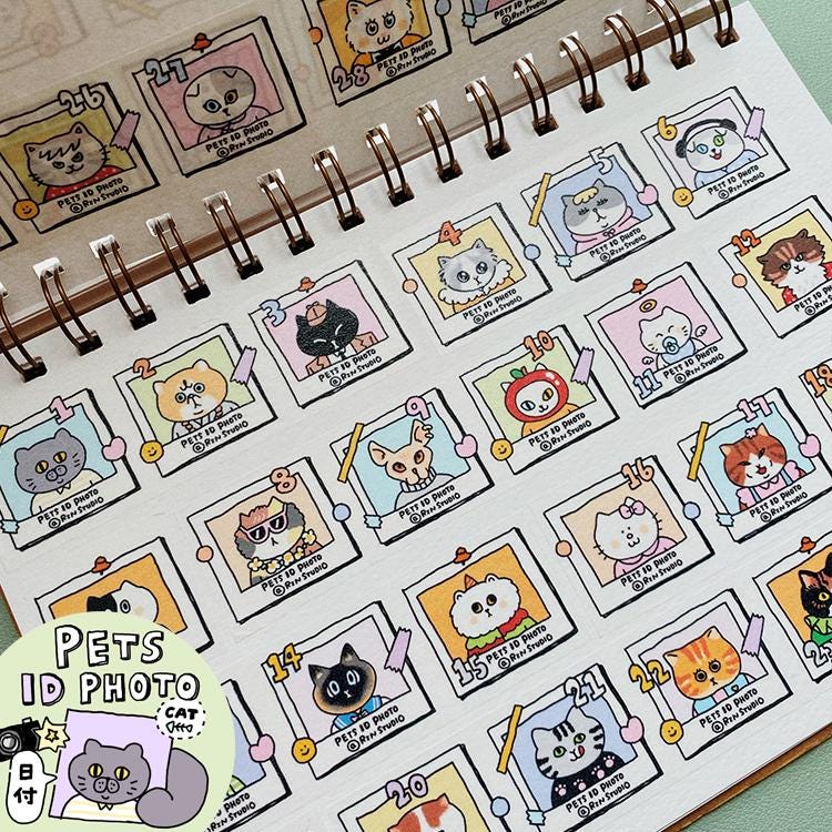 Cute Cats & Dogs Washi Tape | RiN Studio Pets ID, Vol. 9