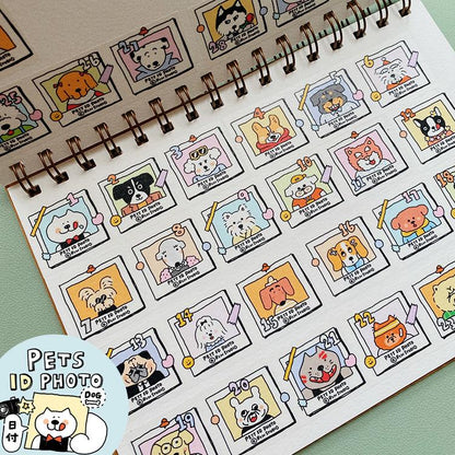 Washi Tape | Dogs | Cats | RiN studio | Pets ID | Vol. 9 | Journaling | Cute Animals | Kawaii Stationery | Crafting Tape