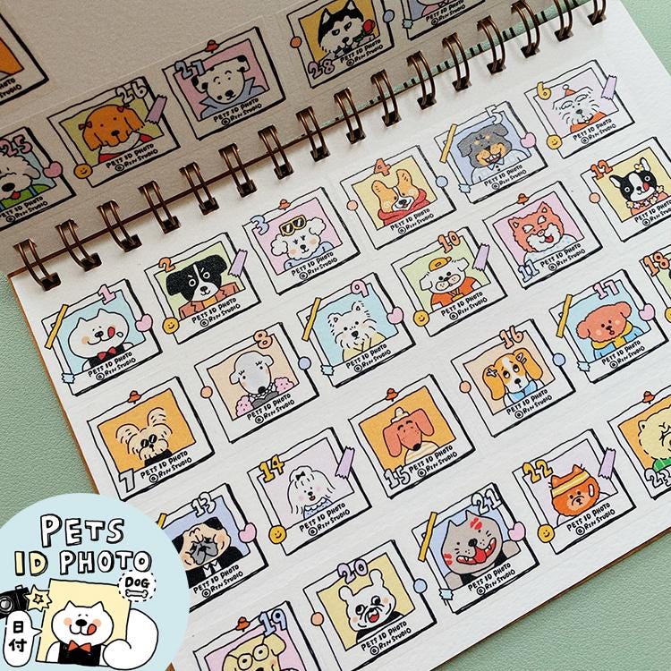 Cats Dogs Washi Tape | RiN Studio Pets ID Photo Collection