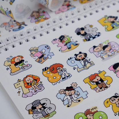 Dance Club Washi Tape: RiN Studio Kawaii Journaling Tape Vol. 22