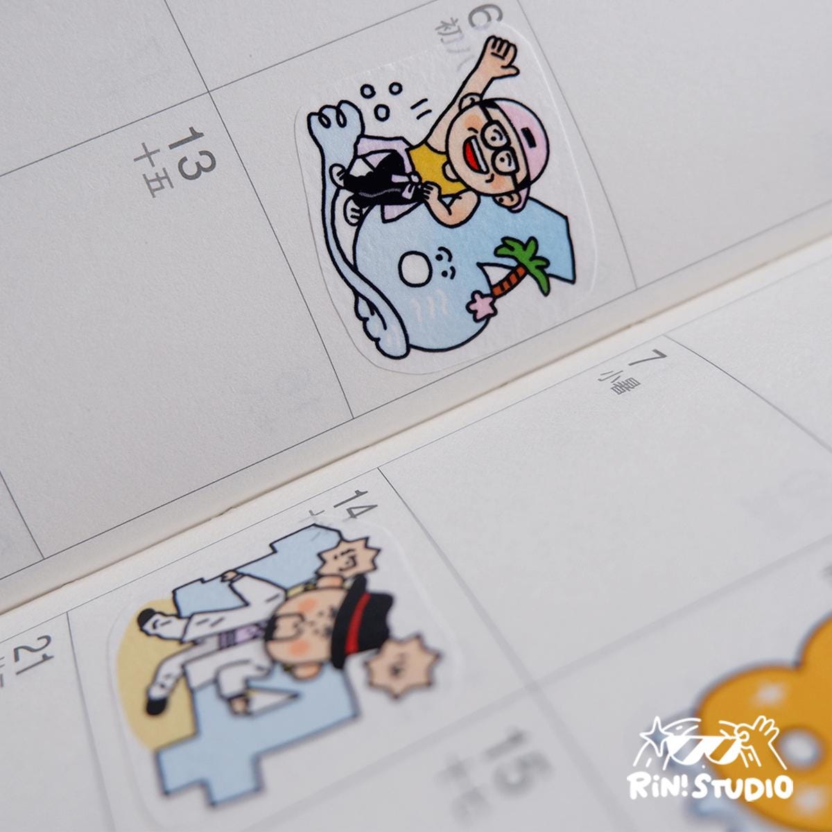 Dance Floor Washi Tape: RiN Studio Kawaii Journaling Tape Vol. 22