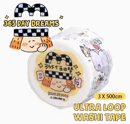 Day Dream Washi Tape: RiN Studio Kawaii Journaling Tape