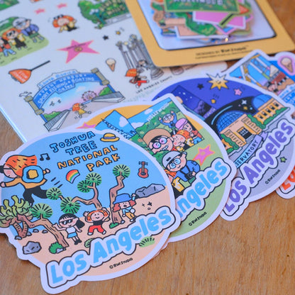 Los Angeles Washi Tape or Sticker Sheet by RiN Studio – packaging and product overview