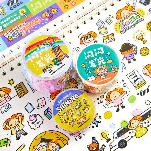 RiN Studio Washi Tape: Shinning Moments, Kawaii Stationery
