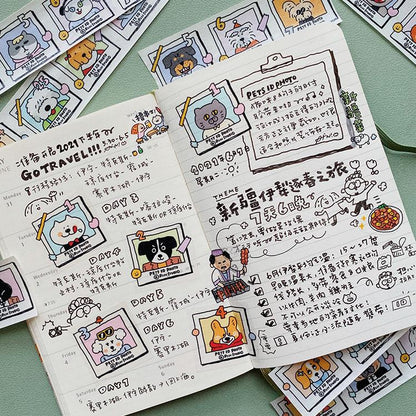 Washi Tape | Dogs | Cats | RiN studio | Pets ID | Vol. 9 | Journaling | Cute Animals | Kawaii Stationery | Crafting Tape