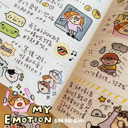 Emotion Washi Tape: RiN Studio Vol. 10, Kawaii Journaling Tape