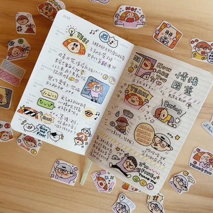 Emotion Washi Tape: RiN Studio Vol. 10, Kawaii Journaling Tape