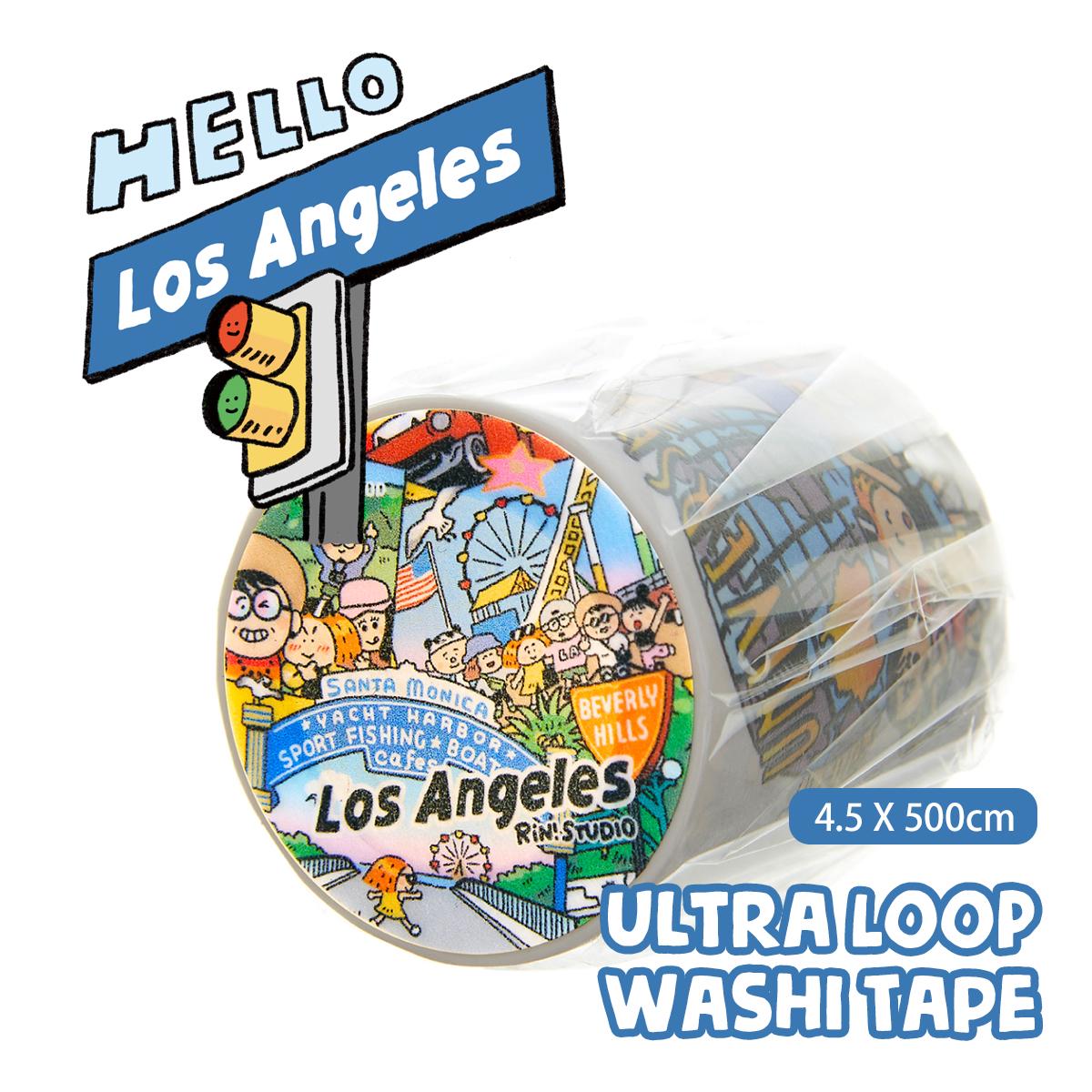 Los Angeles Washi Tape or Sticker Sheet - RiN Studio Kawaii Stationery
