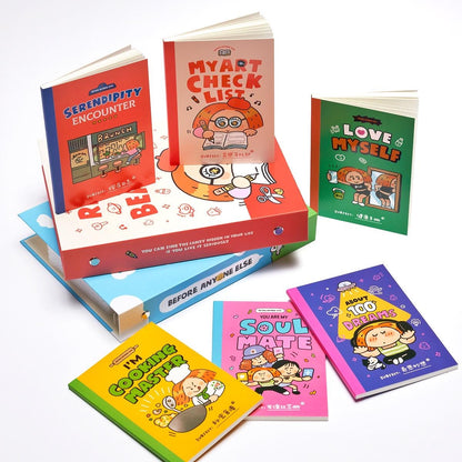 A6 Pocket Notebook: Kawaii Hardcover Journal by RiN Studio