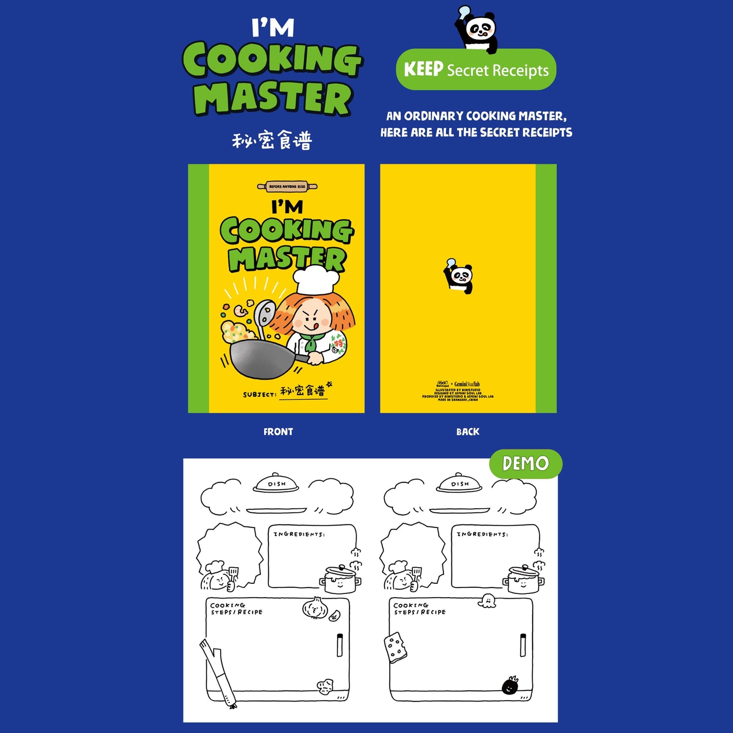 A6 Pocket Notebook: Kawaii Hardcover Journal by RiN Studio