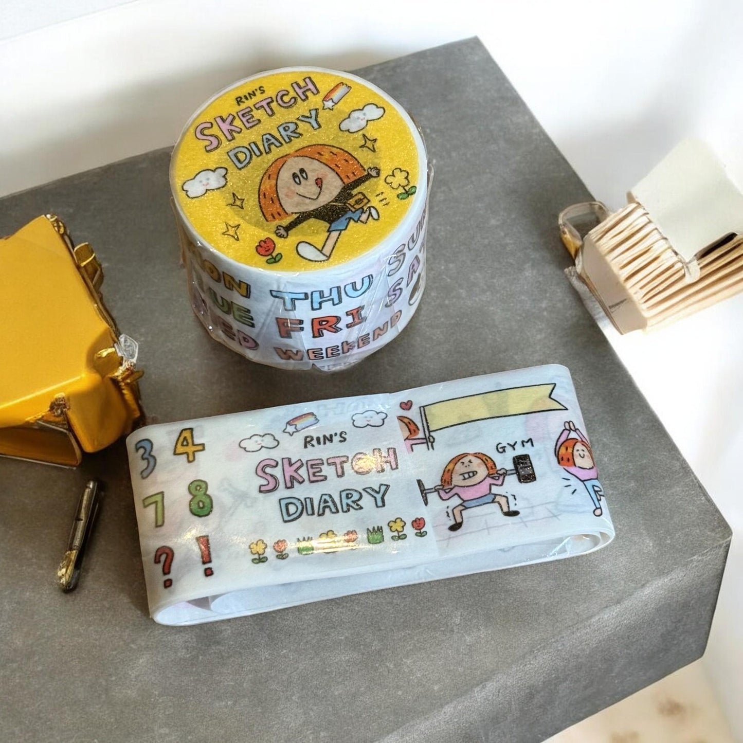 RiN Studio Sketch Diary Washi Tape: Kawaii Journaling Tape