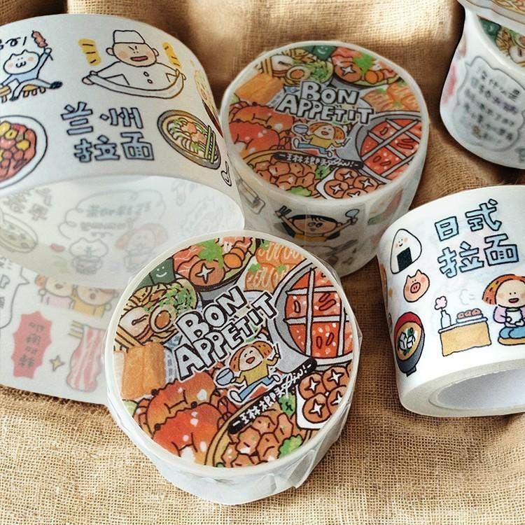 Asian Food Washi Tape: Bon Appetit Eastern Cuisine, RiN Studio Vol. 8