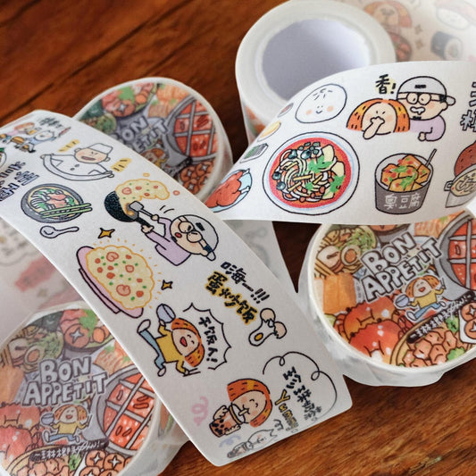 Asian Food Washi Tape: Bon Appetit Eastern Cuisine, RiN Studio Vol. 8