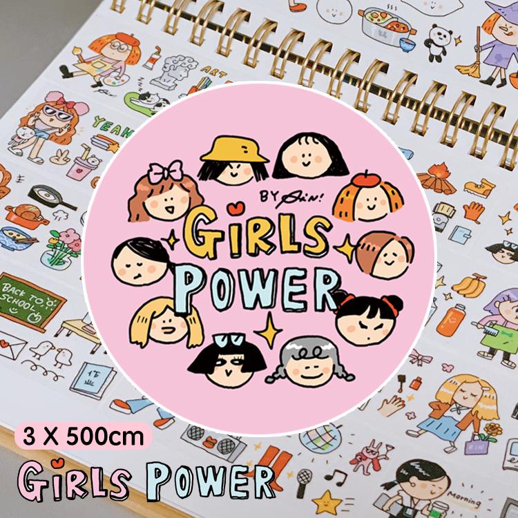 Girl Power Stickers: RiN Studio Kawaii Journal Stickers