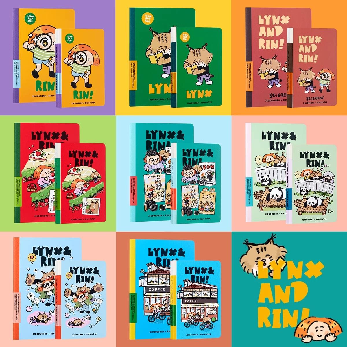 RiN Studio B6 Notebook: Illustrated Planner, Journal, Sketchbook