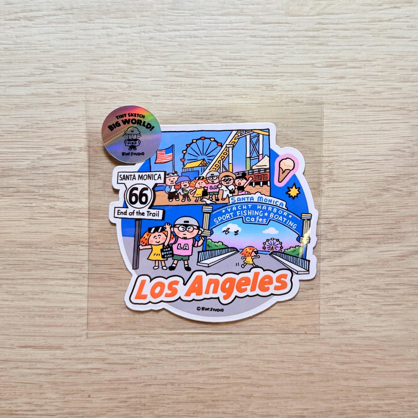 Stickers | Los Angeles | Luggage stickers | Journaling | City | Kawaii Stationery | Imagination | RiN studio original