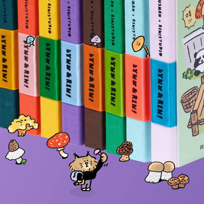 A6 Hardcover Notebook: RiN Studio Original, Panda Design, 112 Pages