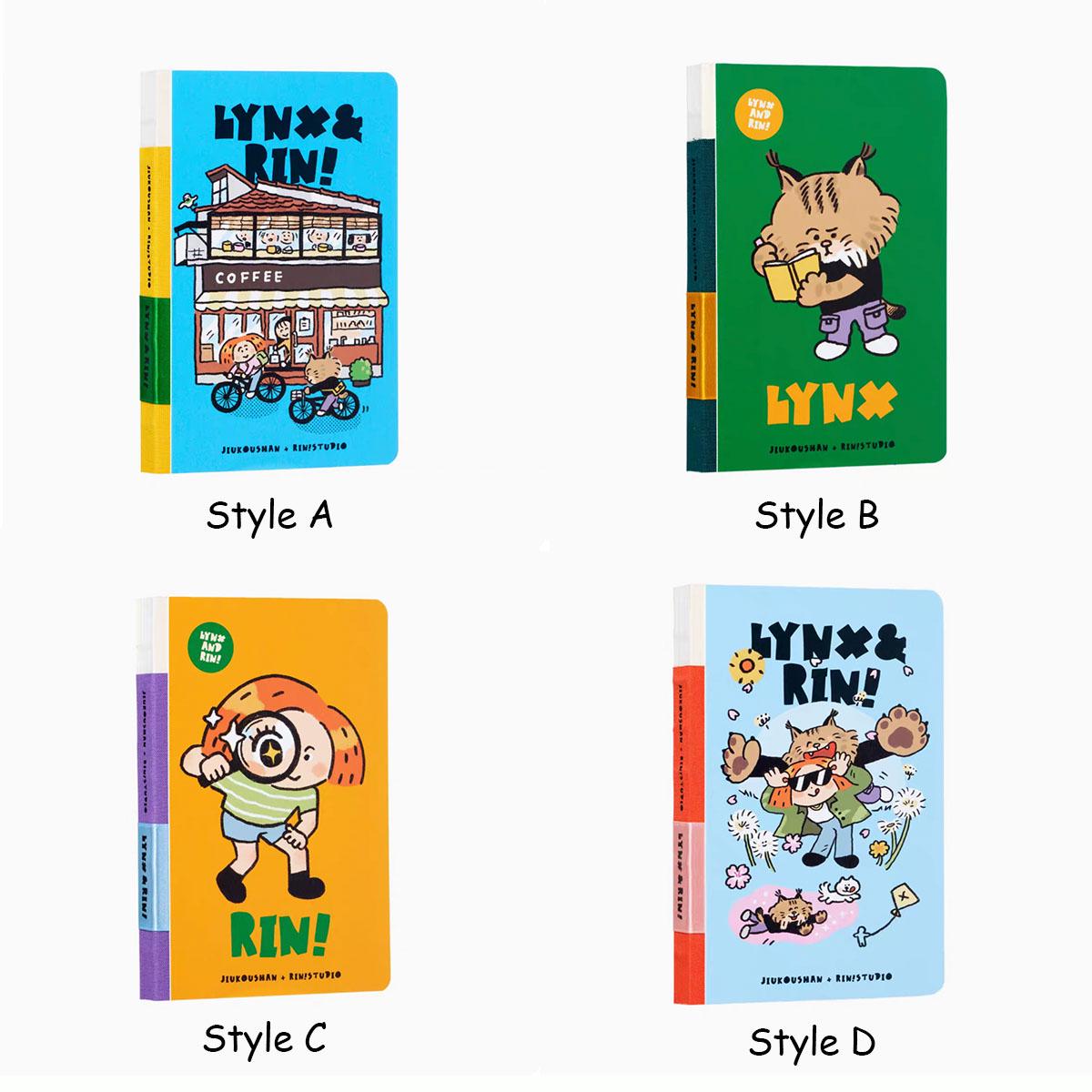 A6 Hardcover Notebook: RiN Studio Original, Panda Design, 112 Pages