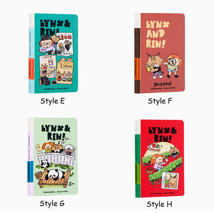 A6 Hardcover Notebook: RiN Studio Original, Panda Design, 112 Pages