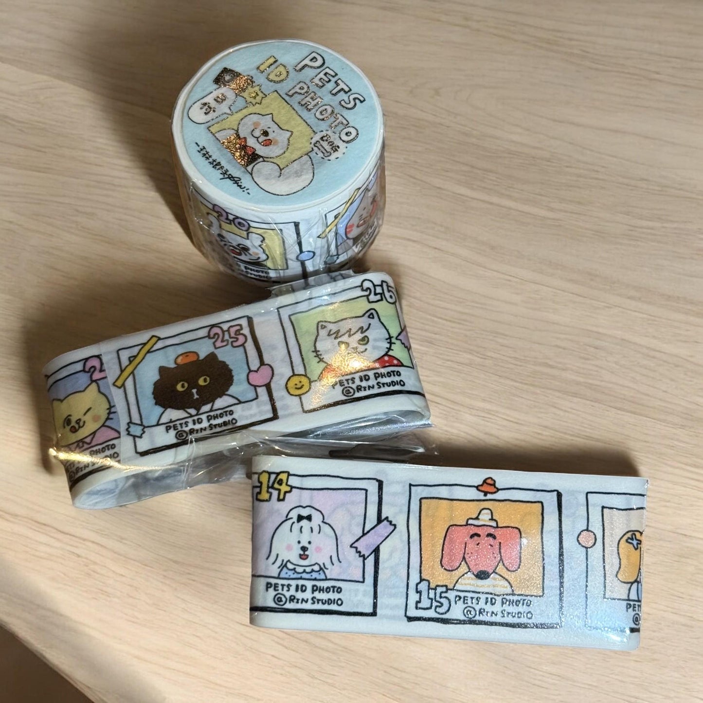 Washi Tape | Dogs | Cats | RiN studio | Pets ID | Vol. 9 | Journaling | Cute Animals | Kawaii Stationery | Crafting Tape