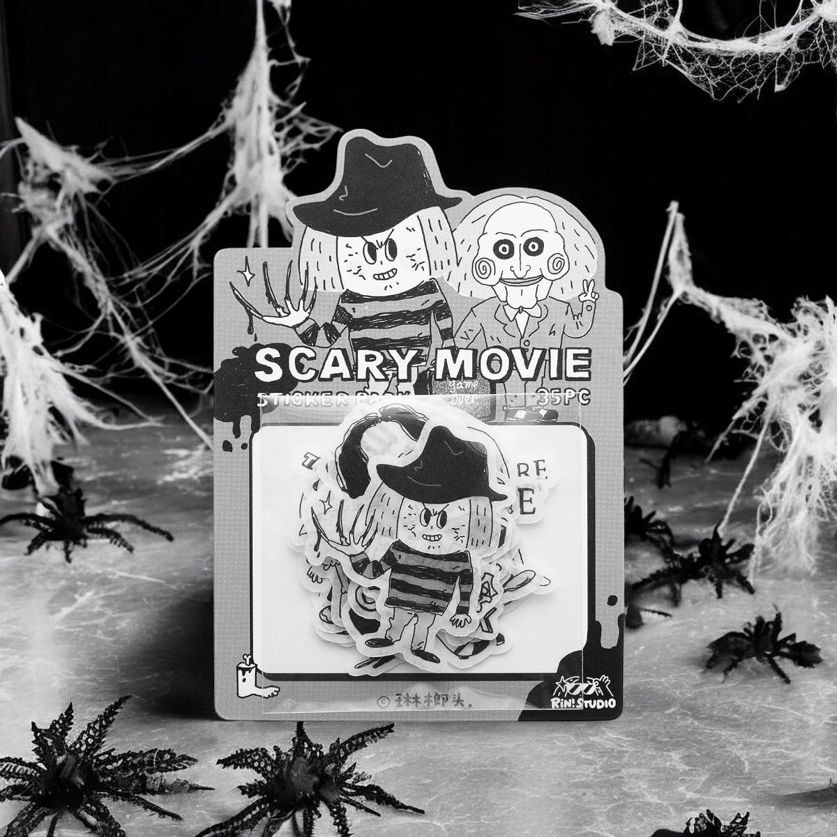 Halloween | Sticker Pack | Scary Movie | Horror | Journaling | Stationery  | RiN studio product | Crafting Tape