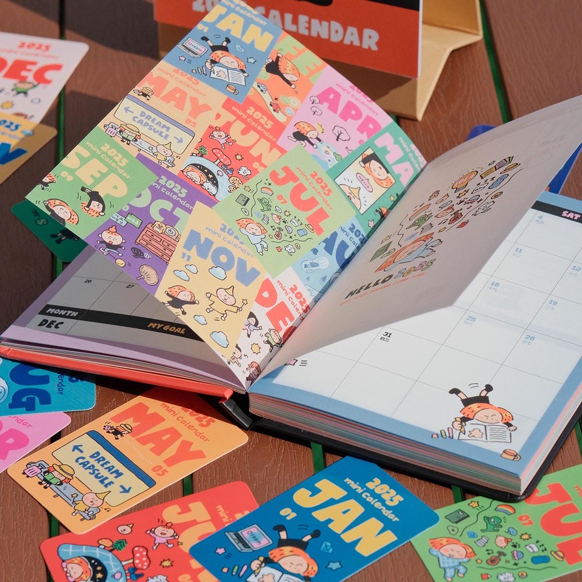 2025 Planner, Calendar Notebook, Schedule Book, Kawaii Journal, Aesthetic Notebook, Cute Journal, B6 Notebook, Stationary, Schedule Journal