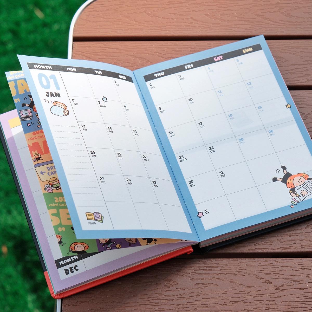 2025 Planner, Calendar Notebook, Schedule Book, Kawaii Journal, Aesthetic Notebook, Cute Journal, B6 Notebook, Stationary, Schedule Journal