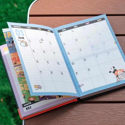 2025 Planner, Calendar Notebook, Schedule Book, Kawaii Journal, Aesthetic Notebook, Cute Journal, B6 Notebook, Stationary, Schedule Journal