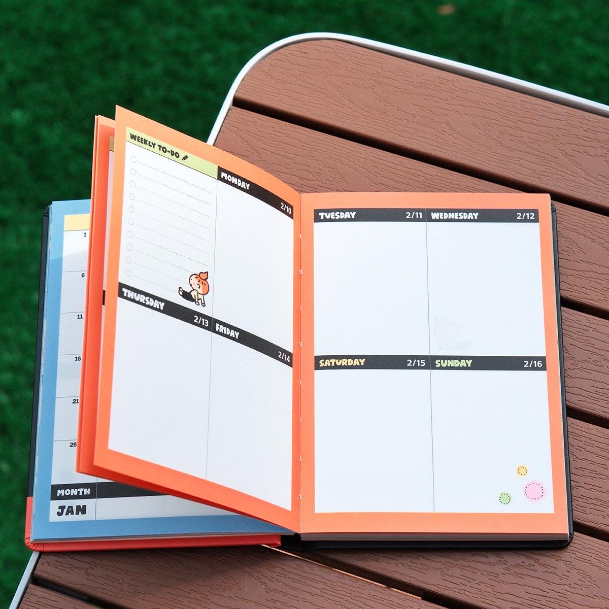 2025 Planner, Calendar Notebook, Schedule Book, Kawaii Journal, Aesthetic Notebook, Cute Journal, B6 Notebook, Stationary, Schedule Journal