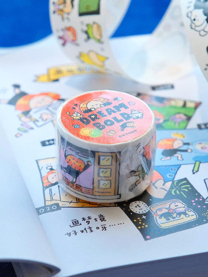 Dream Washi Tape, Cute Washi Tape, Sticker Gift, Kawaii Tape, Kawaii Craft Tape, Fashion Scrapbook Tape, 2025 Washi Tape, Dream Bold