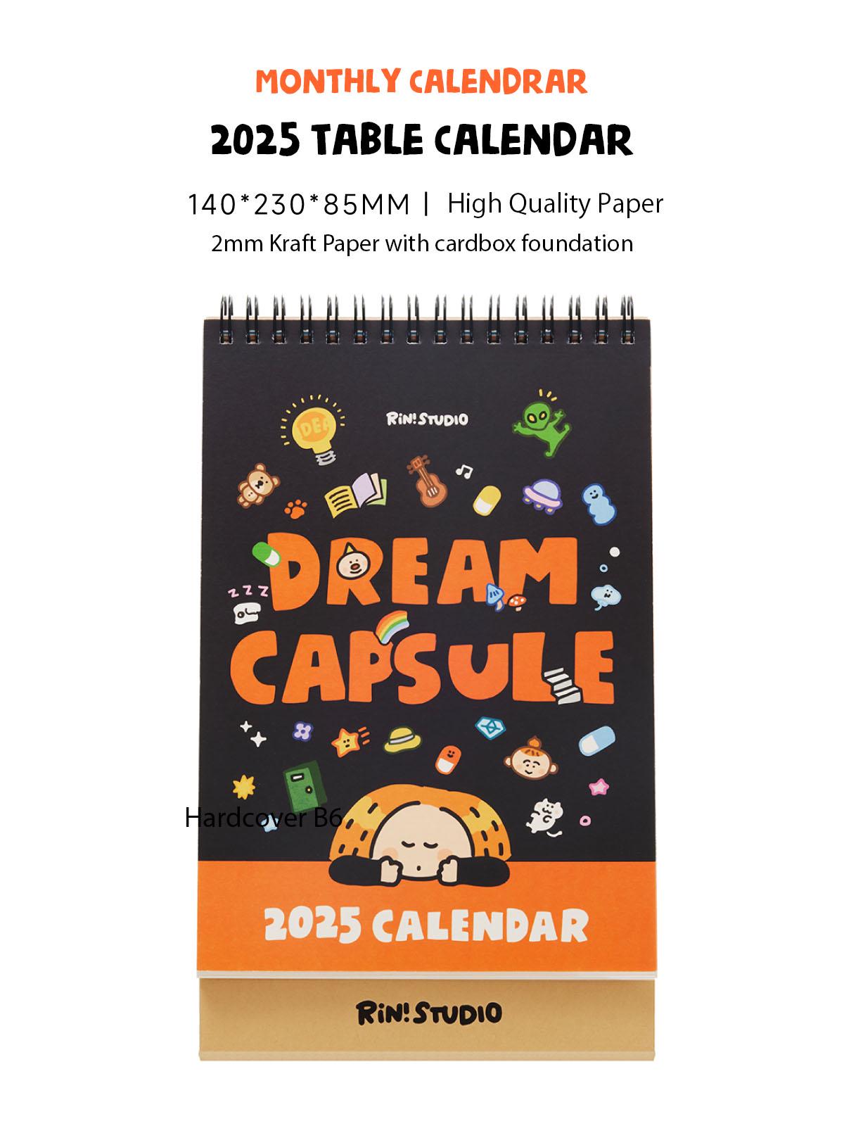 2025 Desk Calendar, 2025 Table Calendar, Monthly Calendar, Kawaii Calendar, Calendar with stand, Cute Calendar, Christmas Gift, Xmas Gift