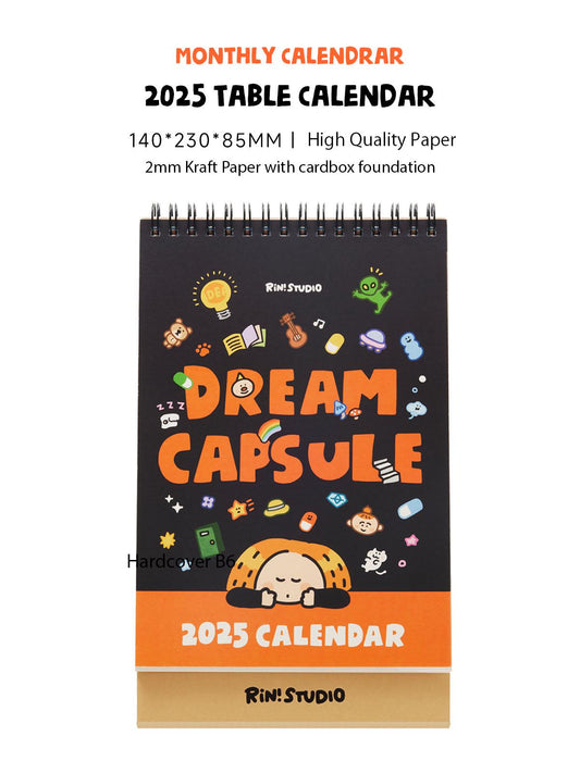 2025 Desk Calendar, 2025 Table Calendar, Monthly Calendar, Kawaii Calendar, Calendar with stand, Cute Calendar, Christmas Gift, Xmas Gift