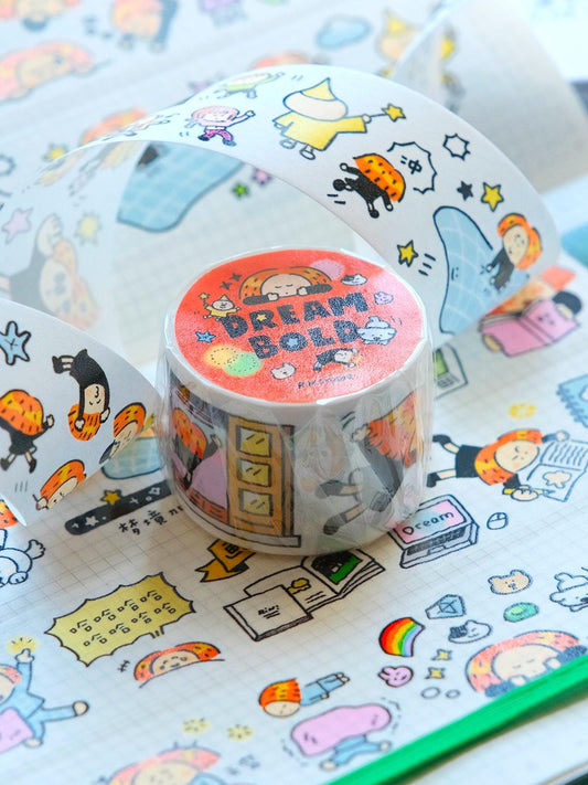 Dream Washi Tape, Cute Washi Tape, Sticker Gift, Kawaii Tape, Kawaii Craft Tape, Fashion Scrapbook Tape, 2025 Washi Tape, Dream Bold