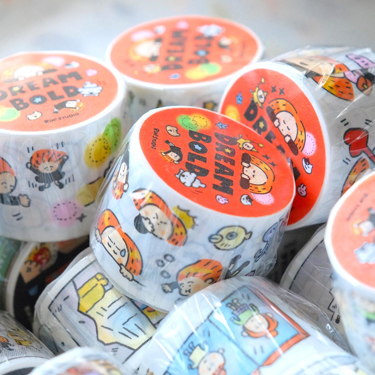 Dream Washi Tape, Cute Washi Tape, Sticker Gift, Kawaii Tape, Kawaii Craft Tape, Fashion Scrapbook Tape, 2025 Washi Tape, Dream Bold