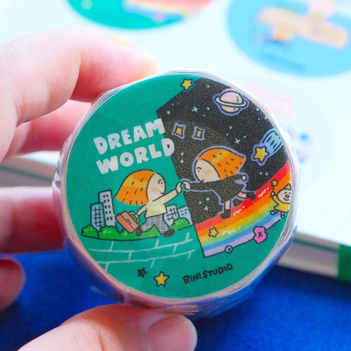 Dream Round Seal Tape: Kawaii Scrapbook Sticker Tape