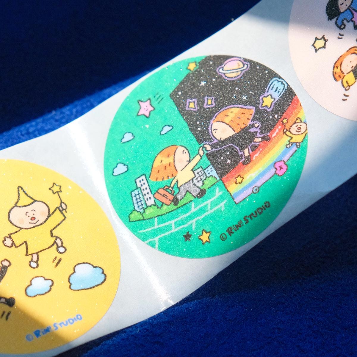 Dream Round Seal Tape: Kawaii Scrapbook Sticker Tape