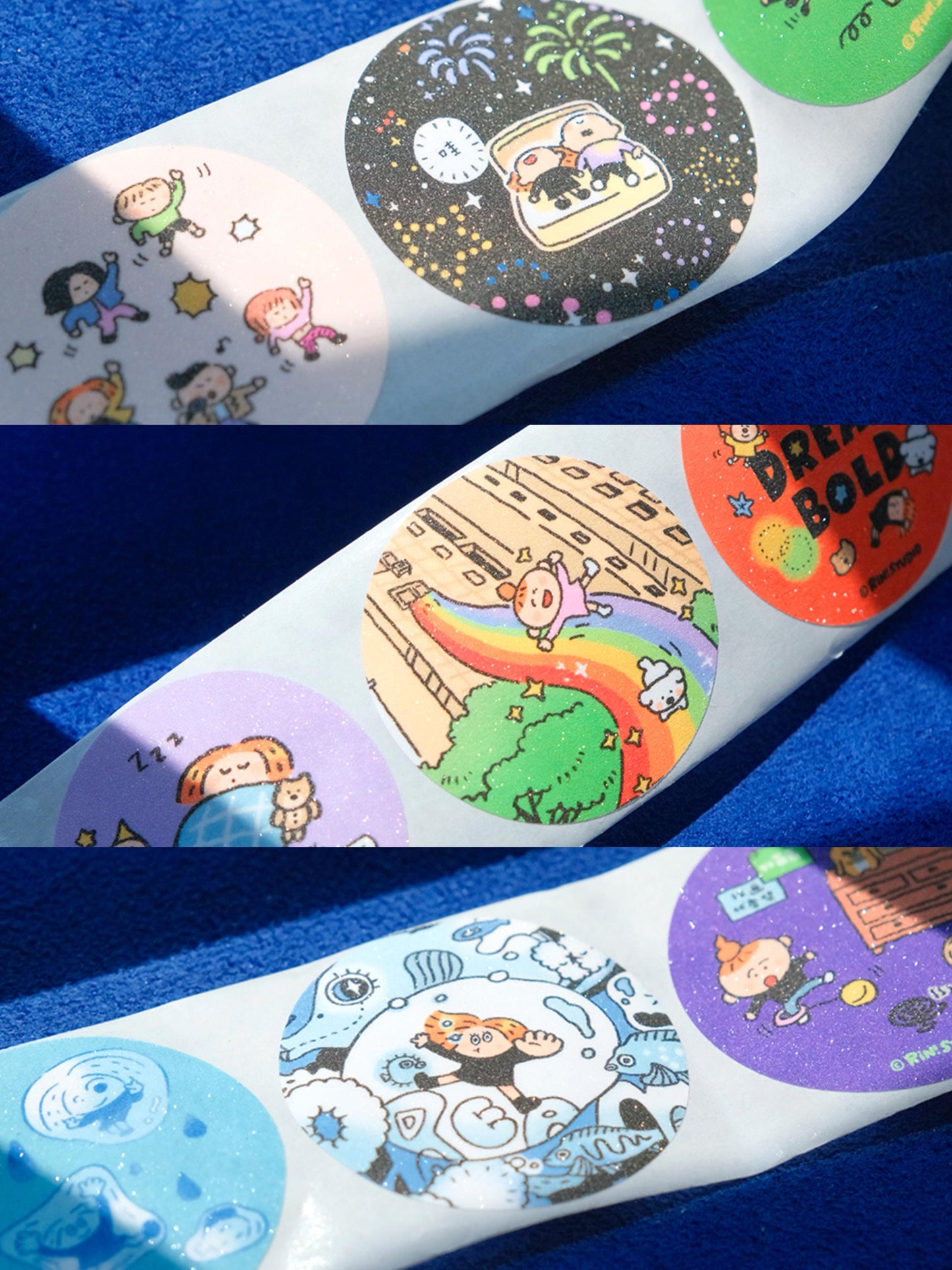 Dream Round Seal Tape: Kawaii Scrapbook Sticker Tape