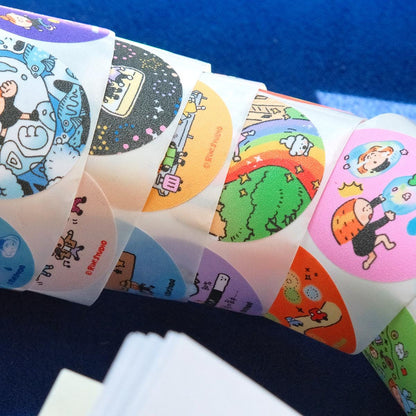 Dream Round Seal Tape: Kawaii Scrapbook Sticker Tape