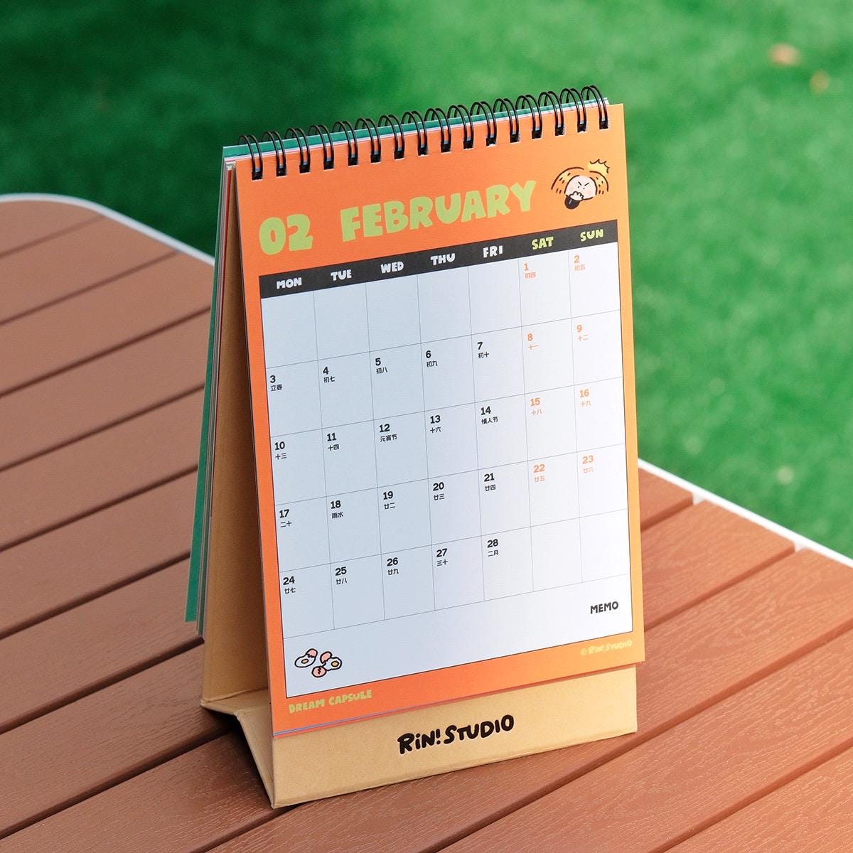 2025 Desk Calendar, 2025 Table Calendar, Monthly Calendar, Kawaii Calendar, Calendar with stand, Cute Calendar, Christmas Gift, Xmas Gift