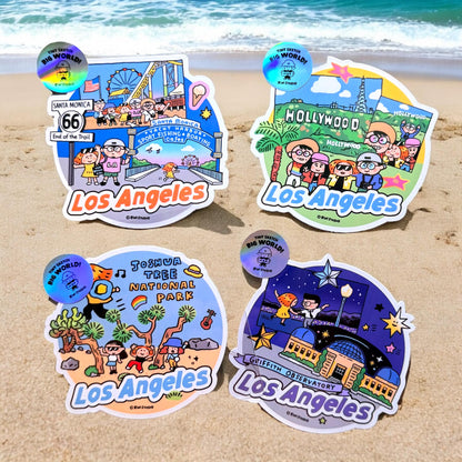 Stickers | Los Angeles | Luggage stickers | Journaling | City | Kawaii Stationery | Imagination | RiN studio original