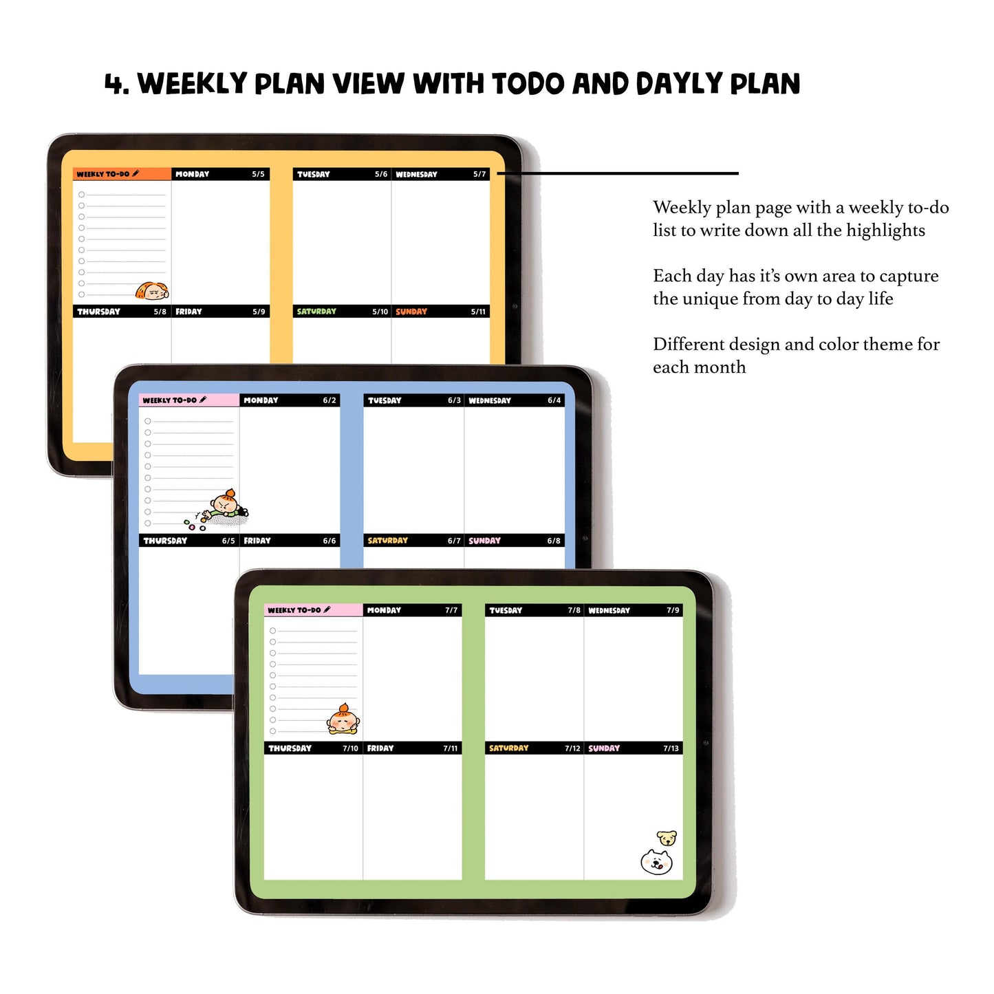 2025 Digital Planner: Kawaii Dream Capsule iPad Journal (B5 Horizontal)