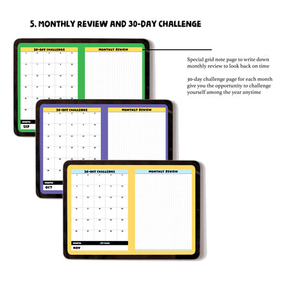 2025 Digital Planner: Kawaii Dream Capsule iPad Journal (B5 Horizontal)