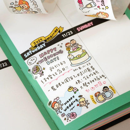 Wedding Day Kawaii Journal Stickers - RiN! Studio