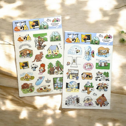 Dream House Stickers, Dream Home Stickers, home sticker, Bullet Journal Stickers, BuJo Stickers, Day Planner Stickers, Cute Stickers V29