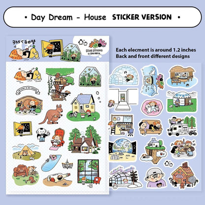 Dream House Stickers, Dream Home Stickers, home sticker, Bullet Journal Stickers, BuJo Stickers, Day Planner Stickers, Cute Stickers V29